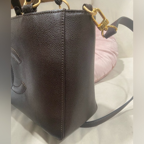 Chanel Caviar dark brown Timeless Cc tote - Picture 5 of 14